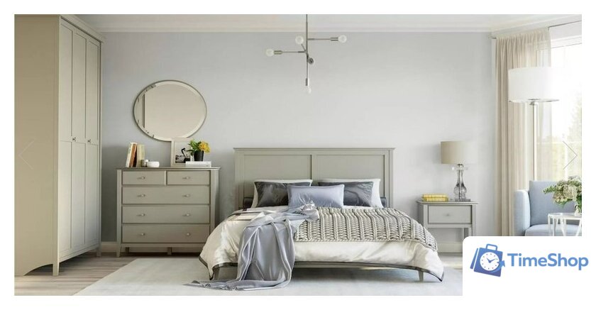 Кровать Гомельдрев ГМ 8814-03 180x200 (ольха/светло-серый) - Изображение №3 — Интернет-магазин Time-Shop