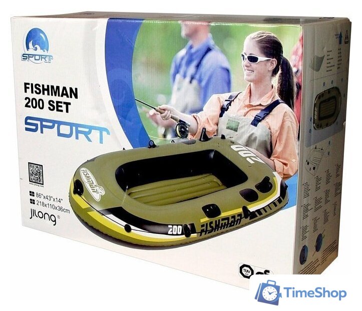 Гребная лодка Jilong Fishman 200 Set - Изображение №4 — Интернет-магазин Time-Shop