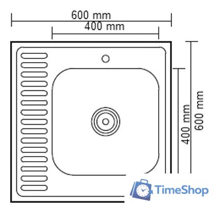 Кухонная мойка Ledeme L96060-R - Изображение №2 — Интернет-магазин Time-Shop