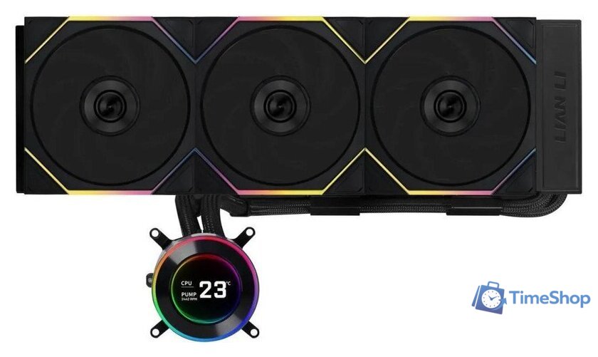 Система жидкостного охлаждения для процессора Lian Li Hydroshift II LCD-C 360TL GHS2LCD36TB G89.GHS2LCD36TB.R0 - Изображение №1 — Интернет-магазин Time-Shop