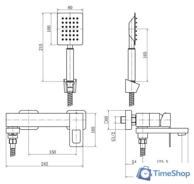 Смеситель Fashun A53117 - Изображение №3 — Интернет-магазин Time-Shop