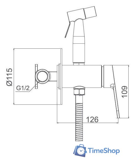 Гигиенический душ Gappo G7299-30 - Изображение №2 — Интернет-магазин Time-Shop