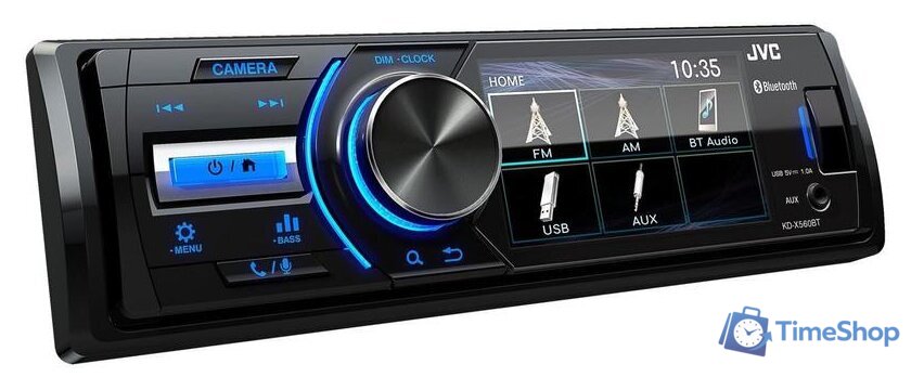 USB-магнитола JVC KD-X560BT - Изображение №2 — Интернет-магазин Time-Shop