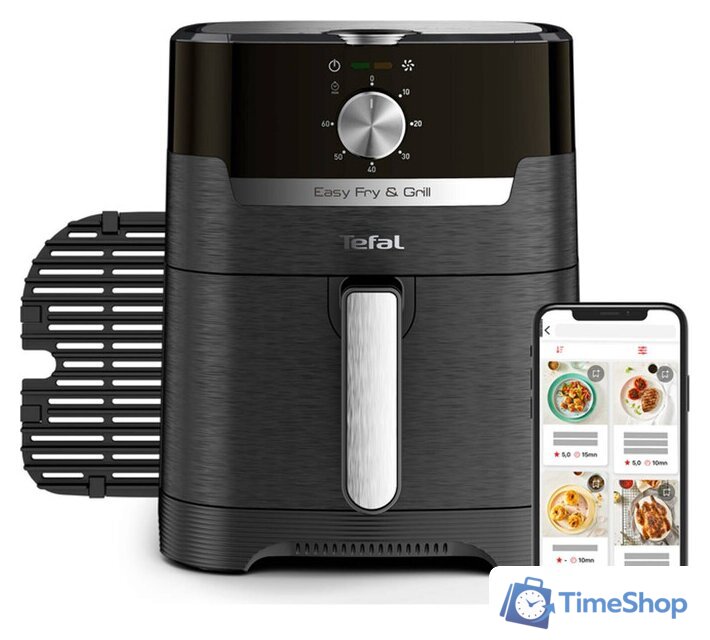 Аэрогриль (аэрофритюрница) Tefal Easy Fry & Grill EY5018 - Изображение №2 — Интернет-магазин Time-Shop