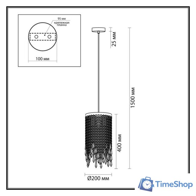 Подвесная люстра Odeon Light Chokka 5028/3 - Изображение №2 — Интернет-магазин Time-Shop
