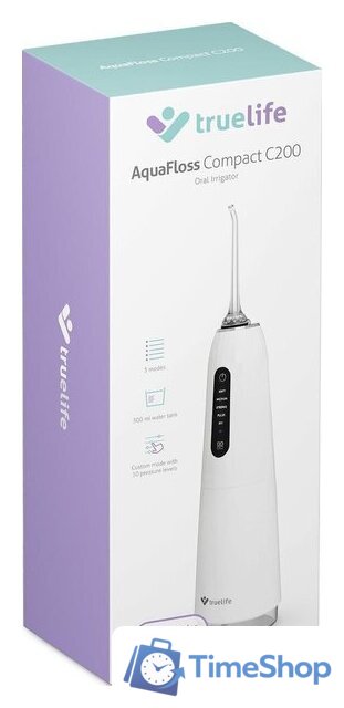 Ирригатор  TrueLife AquaFloss Compact C200 (белый) - Изображение №13 — Интернет-магазин Time-Shop