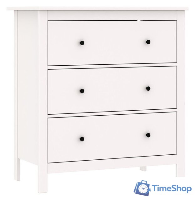 Комод Mio Tesoro Сага 3 ящика 2.08.02.020.1 (белый) - Изображение №1 — Интернет-магазин Time-Shop