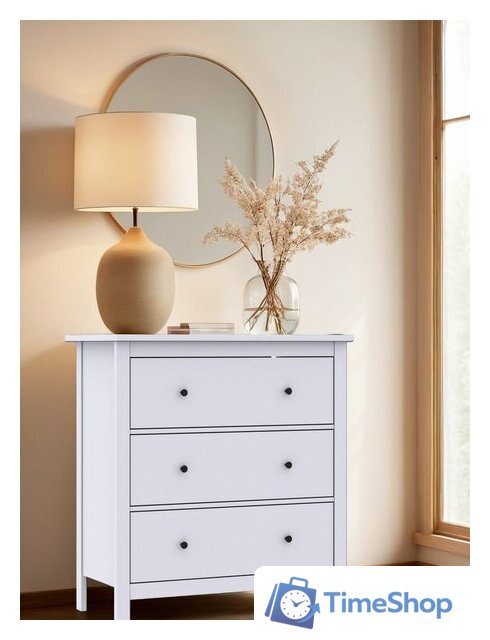 Комод Mio Tesoro Сага 3 ящика 2.08.02.020.1 (белый) - Изображение №5 — Интернет-магазин Time-Shop