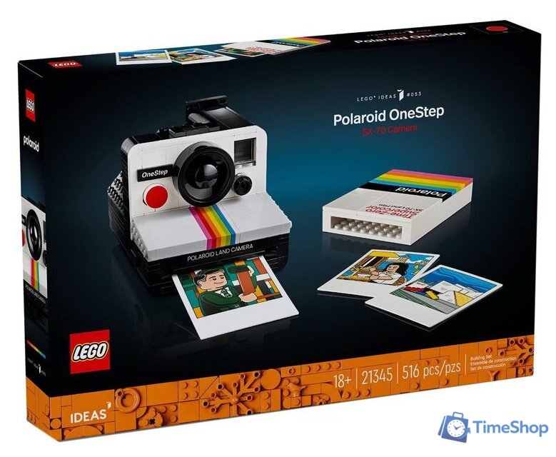 Конструктор LEGO Ideas 21345 Камера Polaroid OneStep SX-70 - Изображение №1 — Интернет-магазин Time-Shop