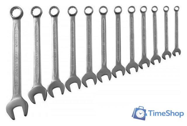 Набор ключей Jonnesway W26112S (12 предметов) - Изображение №2 — Интернет-магазин Time-Shop