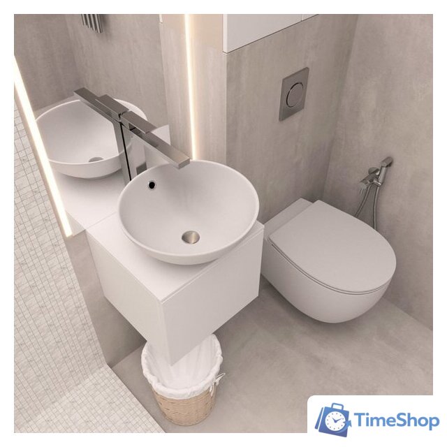  ЗОВ Тумба под умывальник Кито 40 K40LW0MWMC-LDSPWС1 (белый матовый) - Изображение №7 — Интернет-магазин Time-Shop