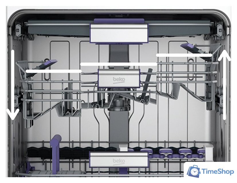 Отдельностоящая посудомоечная машина BEKO BDFN26440XP - Изображение №3 — Интернет-магазин Time-Shop