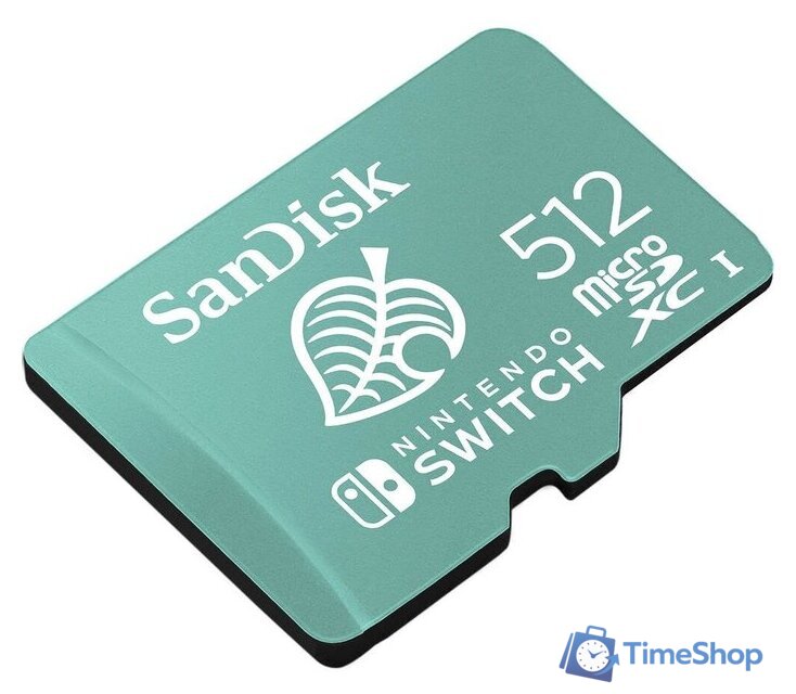 Карта памяти SanDisk Nintendo Switch Licensed Card Animal Crossing Edition microSDXC 512GB SDSQXAO-512G-GNCZN - Изображение №2 — Интернет-магазин Time-Shop