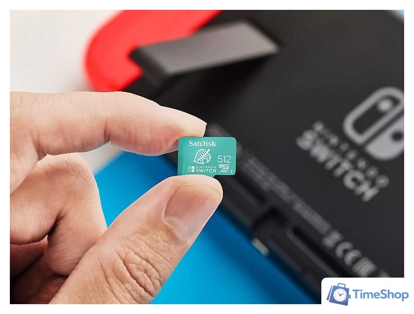 Карта памяти SanDisk Nintendo Switch Licensed Card Animal Crossing Edition microSDXC 512GB SDSQXAO-512G-GNCZN - Изображение №3 — Интернет-магазин Time-Shop
