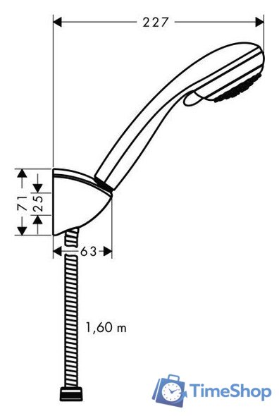 Душевой гарнитур  Hansgrohe Crometta 85 (27559000) - Изображение №1 — Интернет-магазин Time-Shop