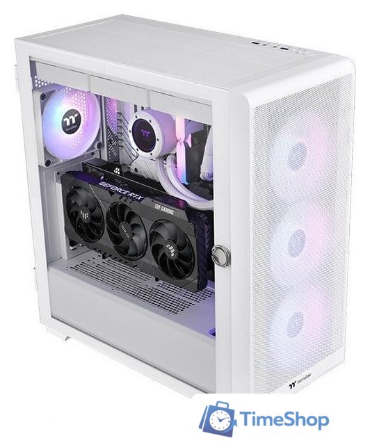 Корпус Thermaltake S250 TG ARGB Snow CA-1Y6-00M6WN-00 - Изображение №2 — Интернет-магазин Time-Shop