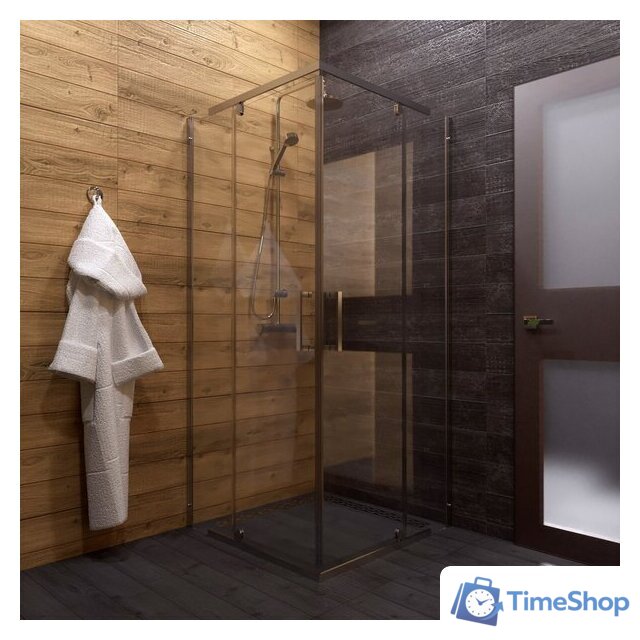 Душевой уголок Triton Каппа-Хром 90x90 (с поддоном) - Изображение №4 — Интернет-магазин Time-Shop