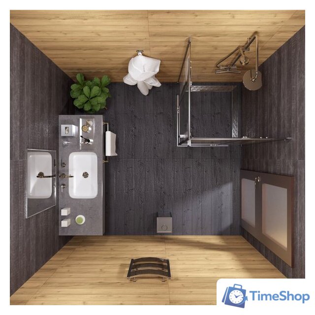 Душевой уголок Triton Каппа-Хром 90x90 (с поддоном) - Изображение №5 — Интернет-магазин Time-Shop