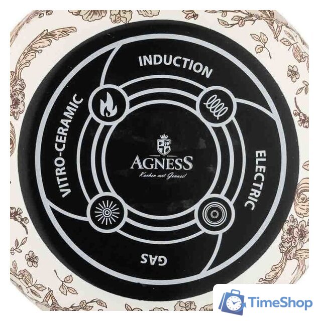 Кастрюля Agness Royal Garden 950-082 - Изображение №3 — Интернет-магазин Time-Shop