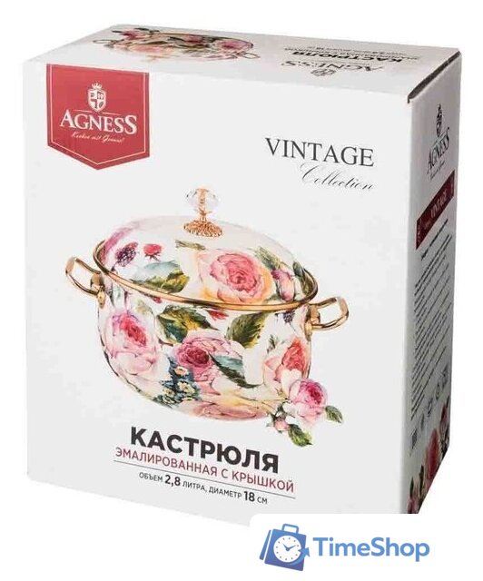 Кастрюля Agness Royal Garden 950-082 - Изображение №4 — Интернет-магазин Time-Shop
