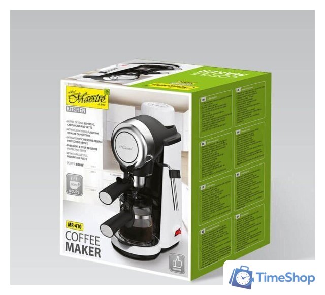 Рожковая кофеварка Maestro MR-410 - Изображение №4 — Интернет-магазин Time-Shop