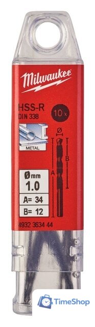 Набор сверл Milwaukee 4932363444 (10 предметов) - Изображение №1 — Интернет-магазин Time-Shop