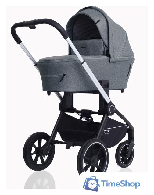 Универсальная коляска Rant MOWbaby Zoom PU (2 в 1, silver grey) - Изображение №3 — Интернет-магазин Time-Shop
