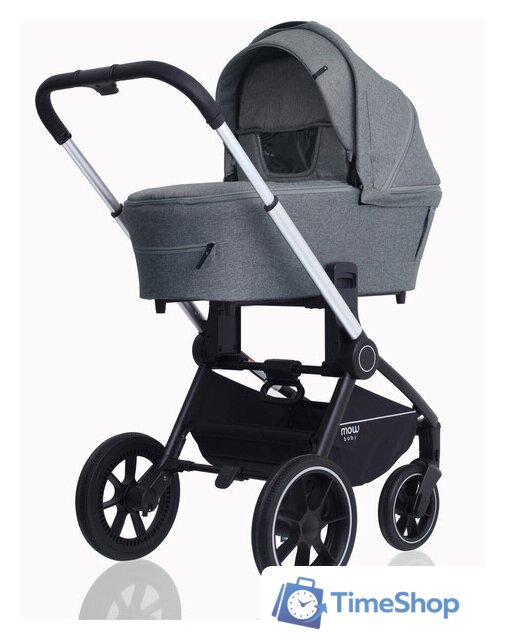 Универсальная коляска Rant MOWbaby Zoom PU (2 в 1, silver grey) - Изображение №4 — Интернет-магазин Time-Shop