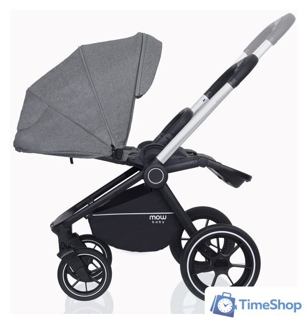 Универсальная коляска Rant MOWbaby Zoom PU (2 в 1, silver grey) - Изображение №5 — Интернет-магазин Time-Shop