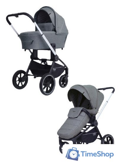 Универсальная коляска Rant MOWbaby Zoom PU (2 в 1, silver grey) - Изображение №1 — Интернет-магазин Time-Shop