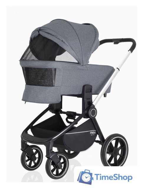 Универсальная коляска Rant MOWbaby Zoom PU (2 в 1, silver grey) - Изображение №16 — Интернет-магазин Time-Shop