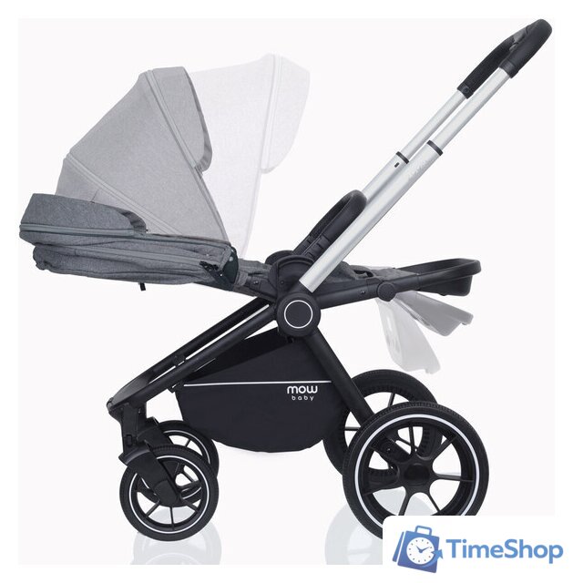 Универсальная коляска Rant MOWbaby Zoom PU (2 в 1, silver grey) - Изображение №6 — Интернет-магазин Time-Shop
