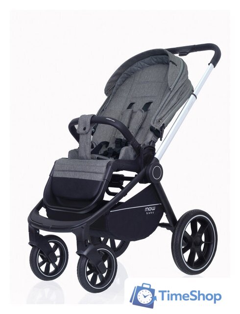 Универсальная коляска Rant MOWbaby Zoom PU (2 в 1, silver grey) - Изображение №11 — Интернет-магазин Time-Shop