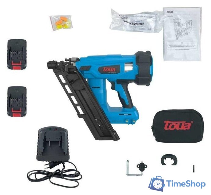 Гвоздезабиватель Toua DCFN3490 (с 2-мя АКБ, сумка) - Изображение №3 — Интернет-магазин Time-Shop