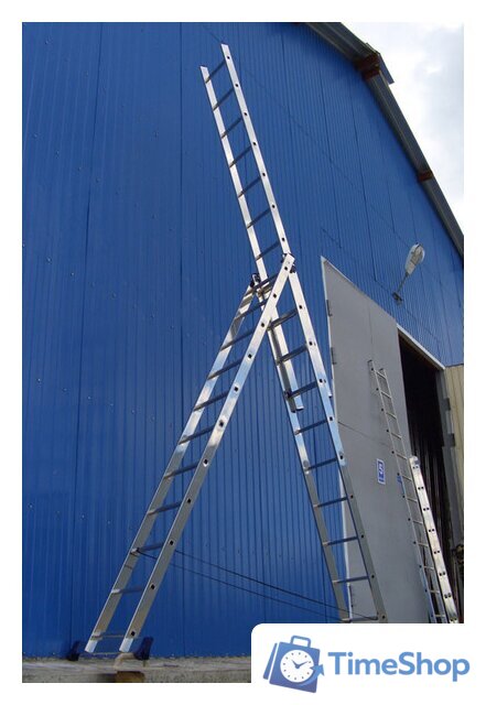 Лестница-стремянка Алюмет трехсекционная универсальная 5312 3x12 - Изображение №6 — Интернет-магазин Time-Shop