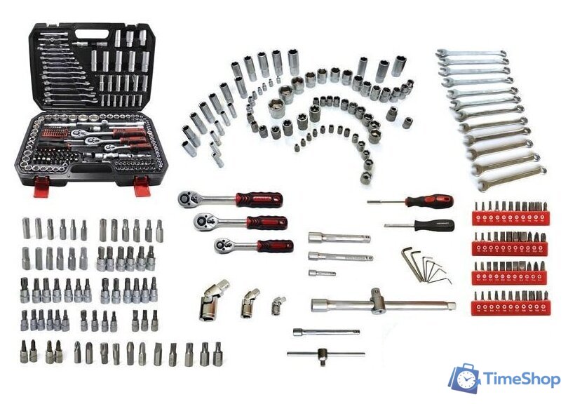 Универсальный набор инструментов ForceKraft FK-38841 (216 предметов) - Изображение №1 — Интернет-магазин Time-Shop