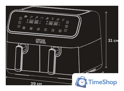 Аэрогриль (аэрофритюрница) GFgril GFA-8000 - Изображение №14 — Интернет-магазин Time-Shop