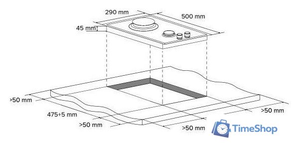 Варочная панель Libhof GS-302 (серебристый) - Изображение №3 — Интернет-магазин Time-Shop