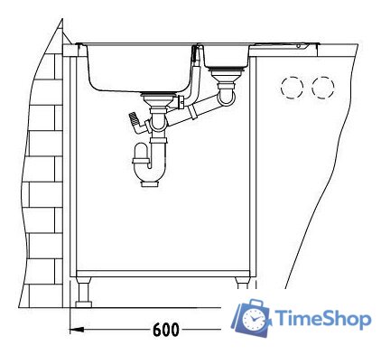 Кухонная мойка Alveus Line 70 - Изображение №5 — Интернет-магазин Time-Shop