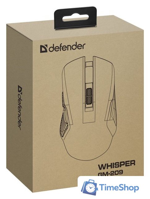 Игровая мышь Defender Whisper GM-209 (белый) - Изображение №7 — Интернет-магазин Time-Shop