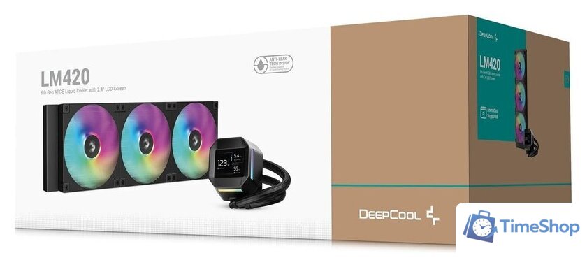 Система жидкостного охлаждения для процессора DeepCool LM420 R-LM420-BKDMMC-1 - Изображение №6 — Интернет-магазин Time-Shop