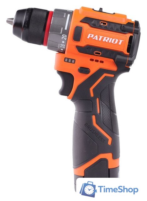 Дрель-шуруповерт Patriot BR 467 180201467 (с 2-мя АКБ, кейс) - Изображение №2 — Интернет-магазин Time-Shop