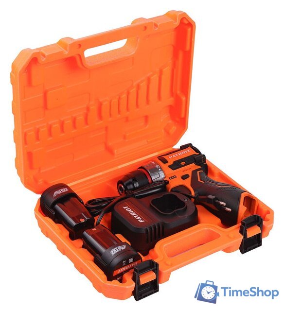 Дрель-шуруповерт Patriot BR 467 180201467 (с 2-мя АКБ, кейс) - Изображение №10 — Интернет-магазин Time-Shop