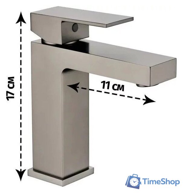 Смеситель Grocenberg GB2008 (графит) - Изображение №2 — Интернет-магазин Time-Shop