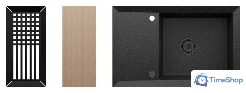 Кухонная мойка Kernau KGS Y 6078 1B1D Black Metallic - Изображение №1 — Интернет-магазин Time-Shop