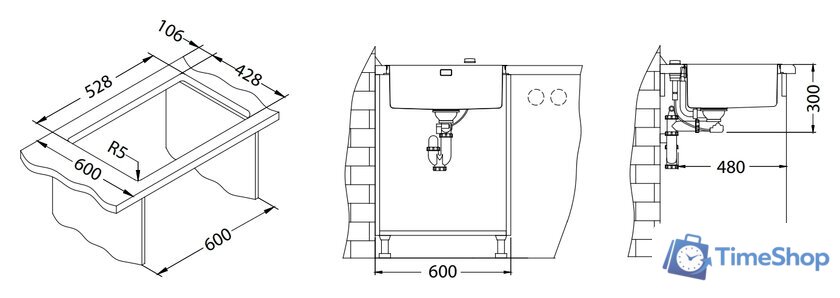 Кухонная мойка Alveus Kombino 50 F/S - Изображение №3 — Интернет-магазин Time-Shop