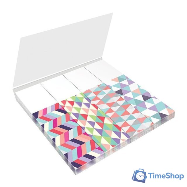 Закладки с клеевым краем Berlingo Ultra Sticky. Geometry LSz_41131 (4 цвета, 25 шт) - Изображение №2 — Интернет-магазин Time-Shop