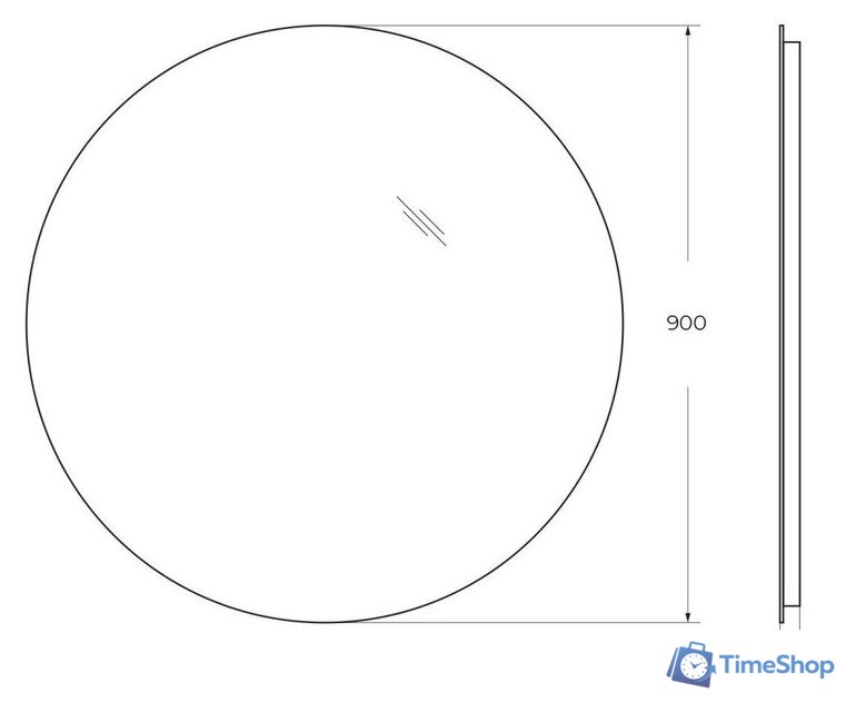 Зеркало BelBagno SPC-INT-900-LED - Изображение №6 — Интернет-магазин Time-Shop