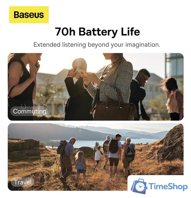 Наушники Baseus Bowie H1 (темно-серый) - Изображение №5 — Интернет-магазин Time-Shop