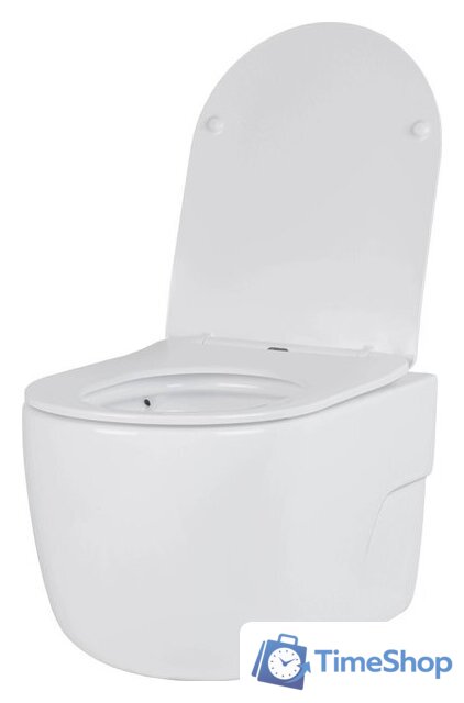 Унитаз подвесной Roxen Porto One Rimless 6 в 1 StounFix Dual Fresh 607036 (кнопка: матовая) - Изображение №6 — Интернет-магазин Time-Shop